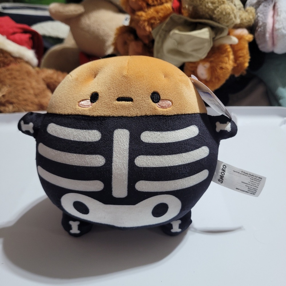 Smoko Tayto Potato Skeleton Plush Halloween Spooky Kawaii Stuffed Toy NWT